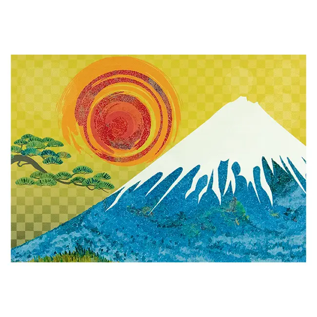 共同制作キット ペーパーコラージュ「富士山」